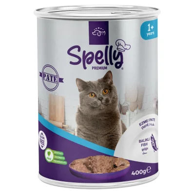 Spelly Premium Grain Free Πατέ Ψάρι για Ενήλικες Γάτες 400gr