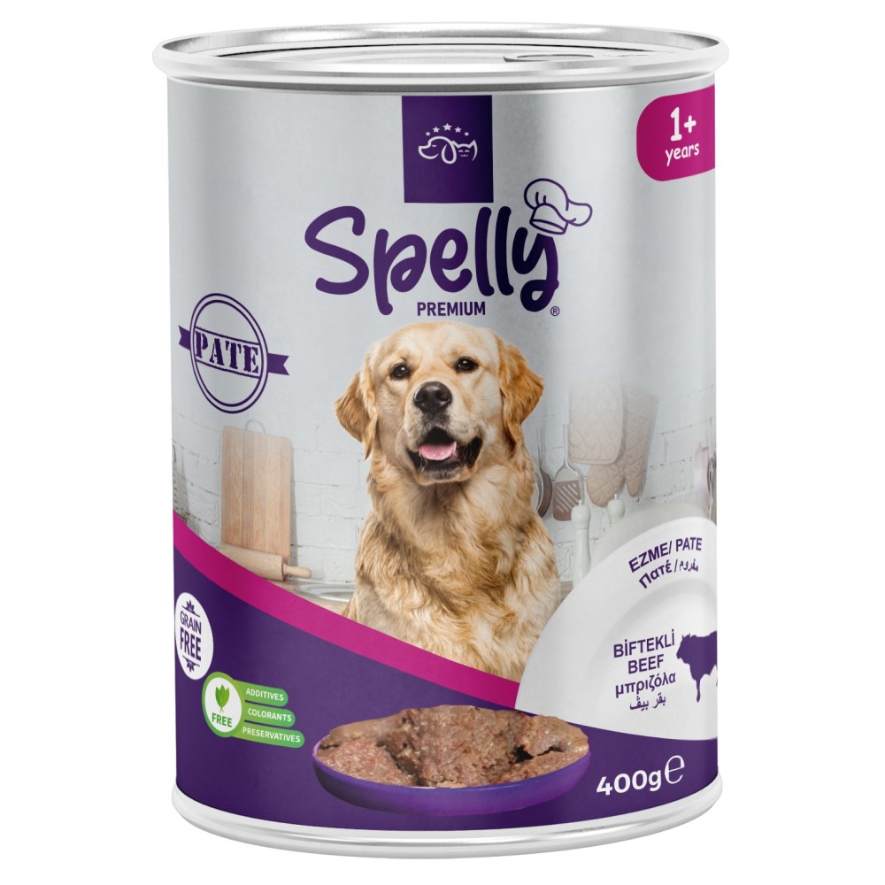 Spelly Premium Πατέ Μοσχάρι για Ενήλικους Σκύλους 400gr Spelly Premium Πατέ Μοσχάρι για Ενήλικους Σκύλους 400gr